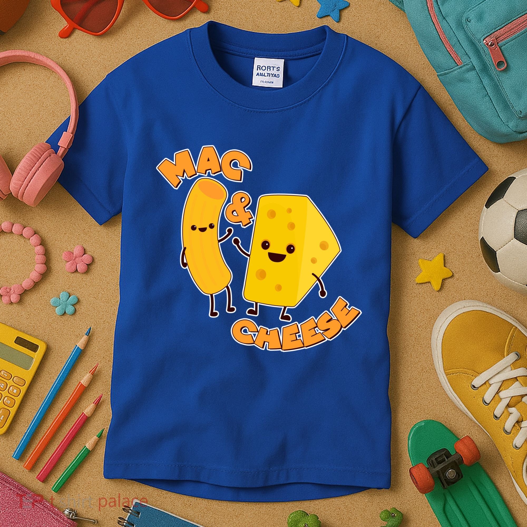 Funny Cute Mac & Cheese Kids T-Shirt