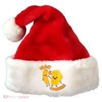 Funny Cute Mac & Cheese Santa Hat thumb 0