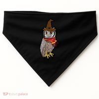 Funny Cute Owl Halloween USA-Made Doggie Bandana thumb 0