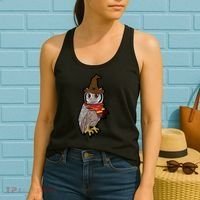 Funny Cute Owl Halloween Women's Tank Top thumb 2