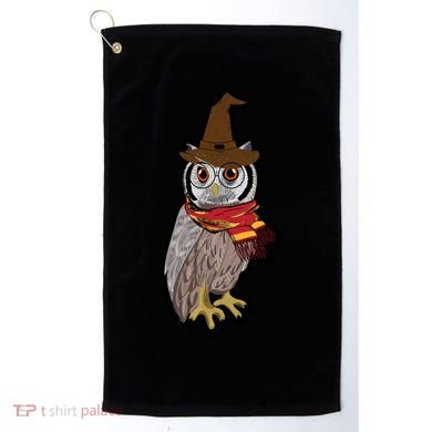 Funny Cute Owl Halloween Golf Towel