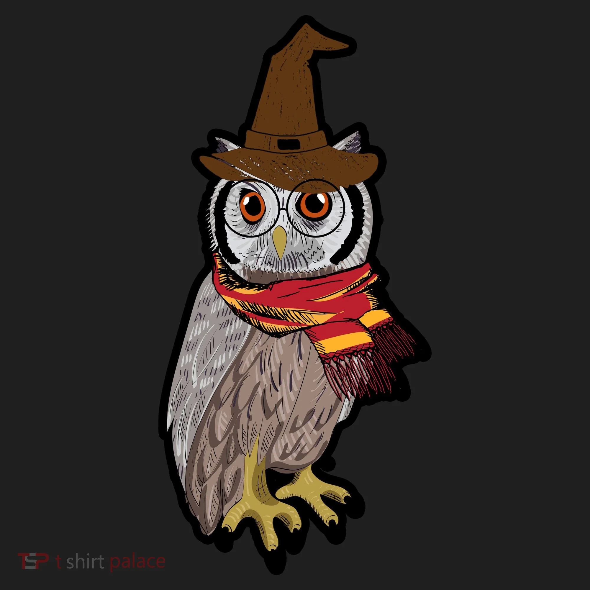 Funny Cute Owl Halloween Golf Towel