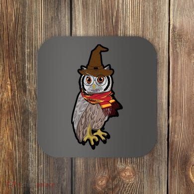 Funny Cute Owl Halloween Coaster