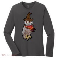 Funny Cute Owl Halloween Women's Long Sleeve Shirt thumb 0