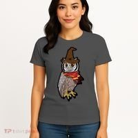 Funny Cute Owl Halloween Women's T-Shirt thumb 4