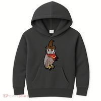 Funny Cute Owl Halloween Kids Hoodie thumb 0