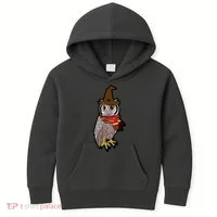 Funny Cute Owl Halloween Kids Hoodie thumb 0