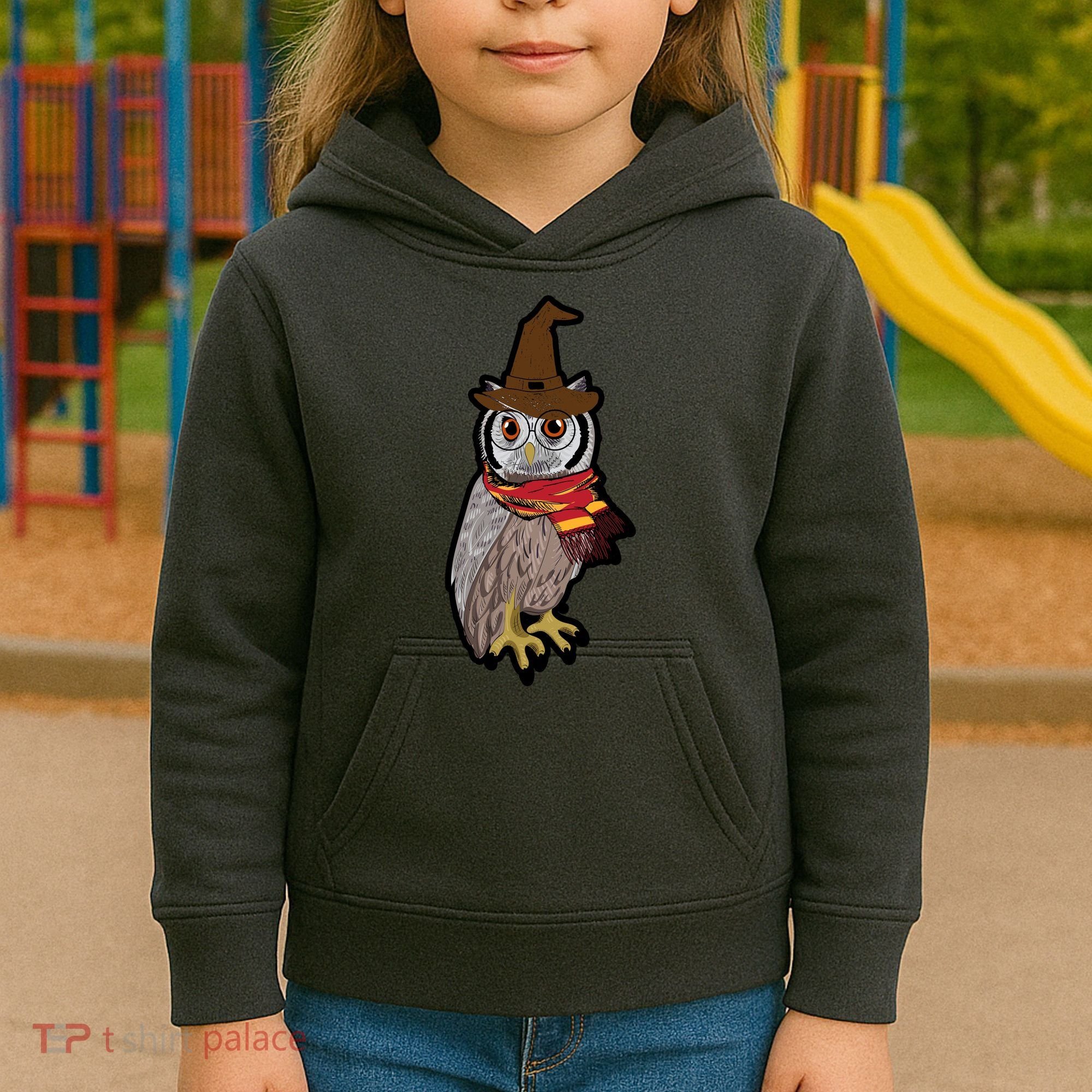 Funny Cute Owl Halloween Kids Hoodie