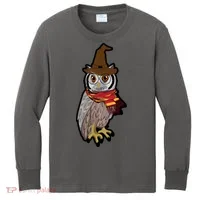 Funny Cute Owl Halloween Kids Long Sleeve Shirt thumb 0