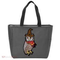 Funny Cute Owl Halloween Tote Bag thumb 0