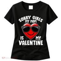 Funny Cute Sorry Girls My Mom is My Valentine Women's T-Shirt thumb 0