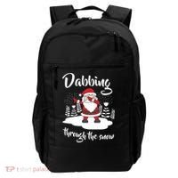 Funny Dabbing Around The Christmas Tree Santa Backpack thumb 0