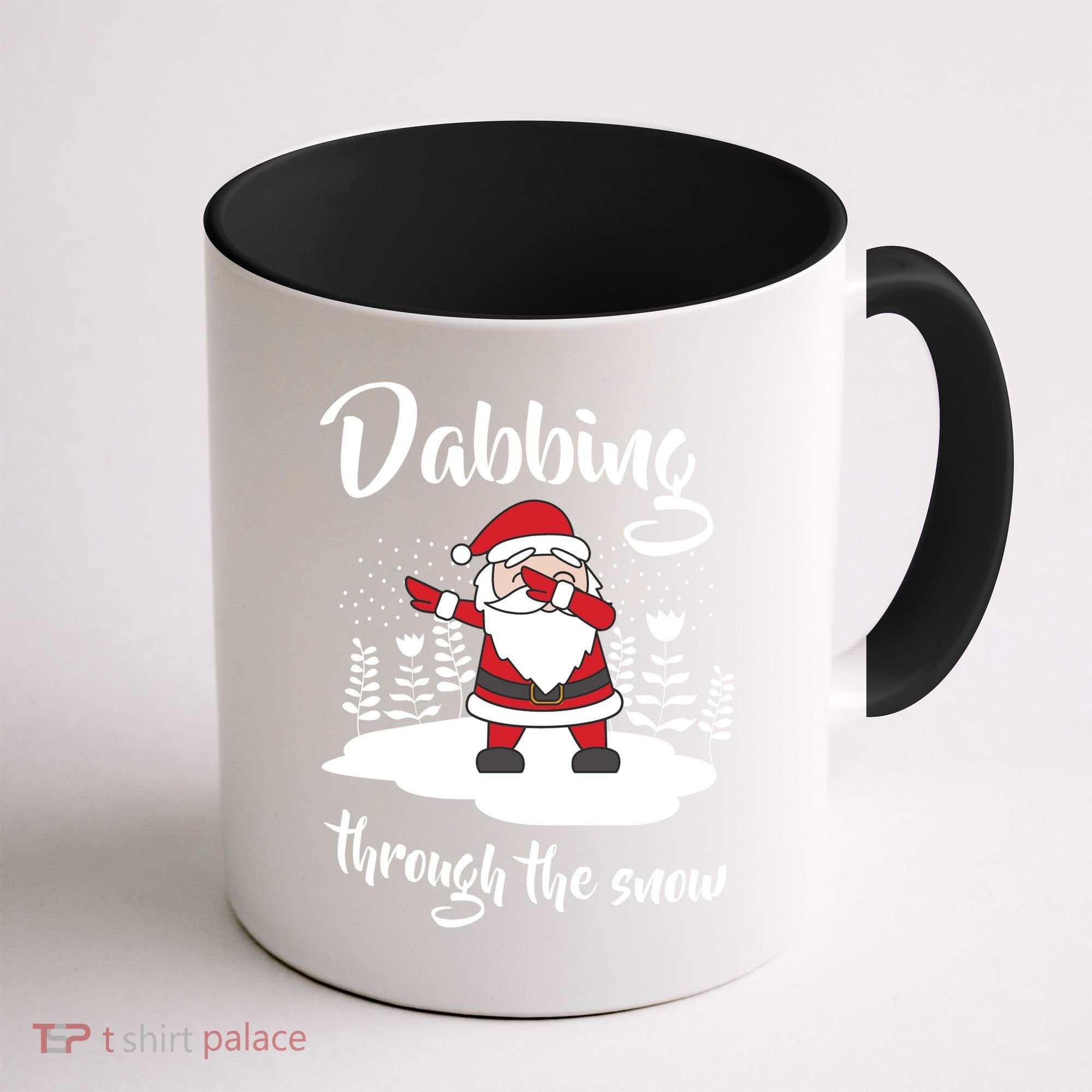 Funny Dabbing Around The Christmas Tree Santa Coffee Mug