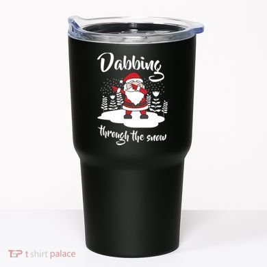 Funny Dabbing Around The Christmas Tree Santa Tumbler