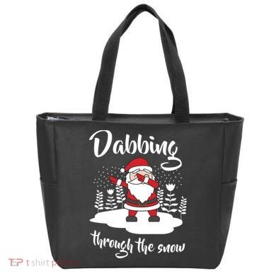 Funny Dabbing Around The Christmas Tree Santa Tote Bag