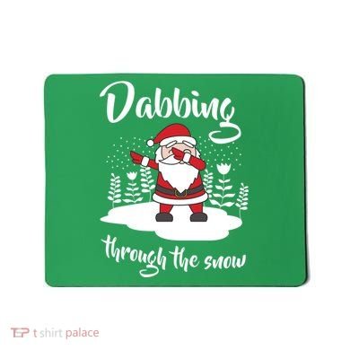 Funny Dabbing Around The Christmas Tree Santa Mousepad