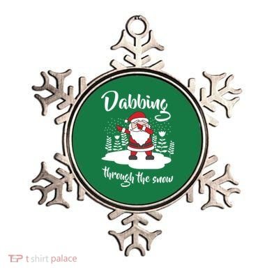 Funny Dabbing Around The Christmas Tree Santa Ornament