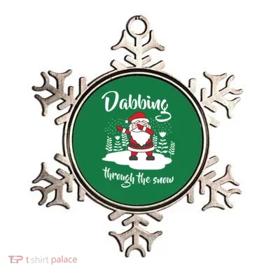 Funny Dabbing Around The Christmas Tree Santa Ornament