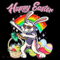 Funny Dabbing Rainbow Easter Bunny Coffee Mug thumb 5