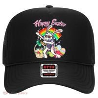Funny Dabbing Rainbow Easter Bunny Hat thumb 0