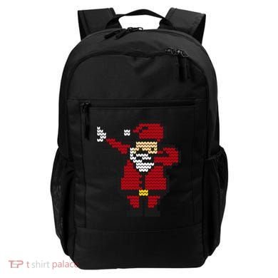 Funny Dabbing Santa Pixel Backpack