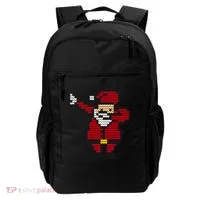 Funny Dabbing Santa Pixel Backpack thumb 0