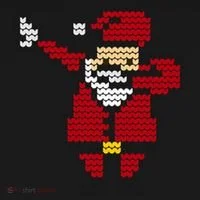 Funny Dabbing Santa Pixel Backpack thumb 2
