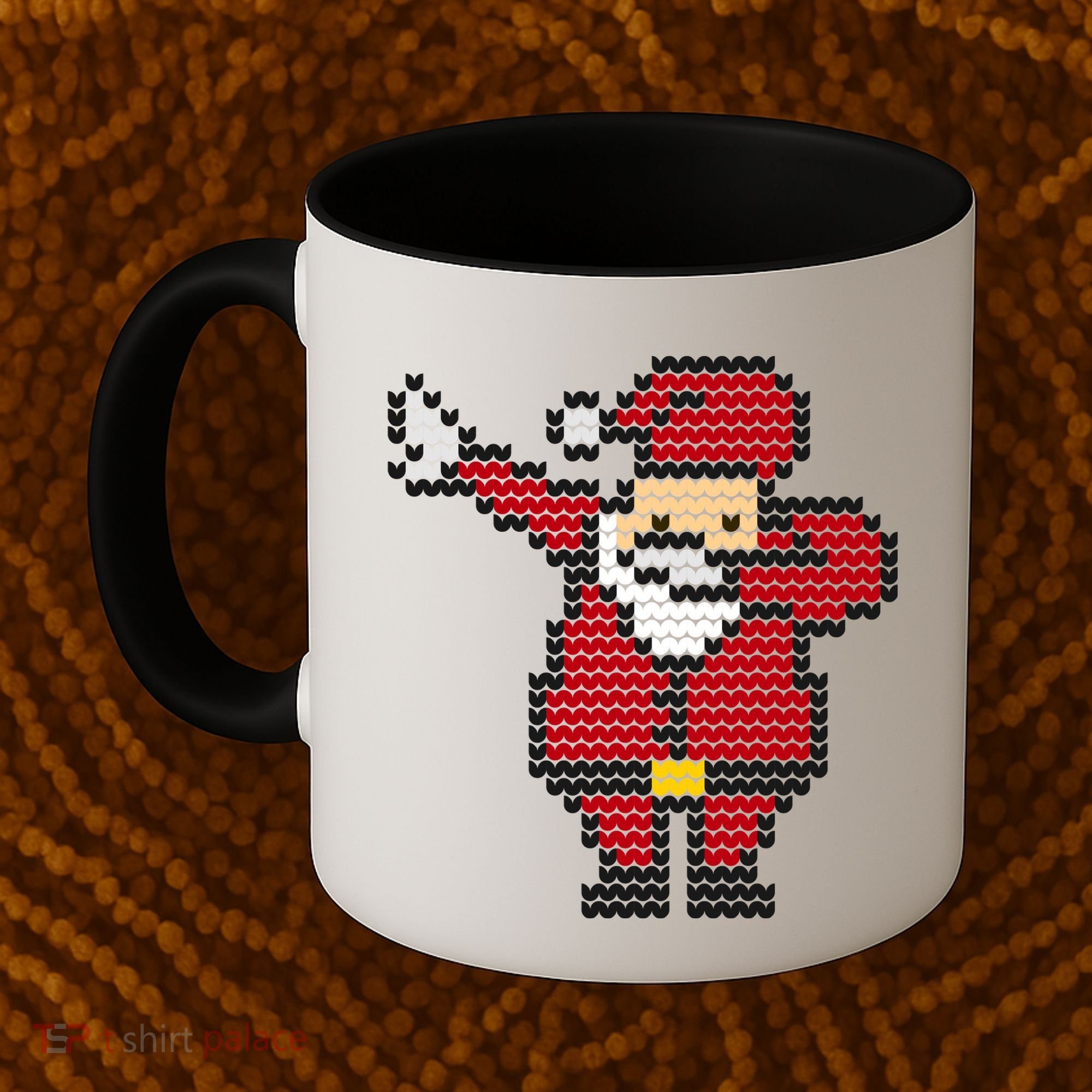 Funny Dabbing Santa Pixel Coffee Mug