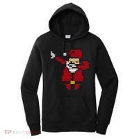Funny Dabbing Santa Pixel Women's Hoodie thumb 0