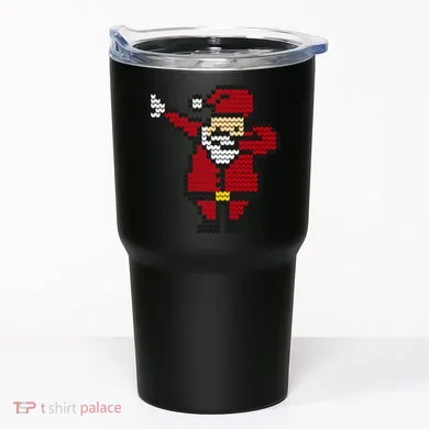 Funny Dabbing Santa Pixel Tumbler