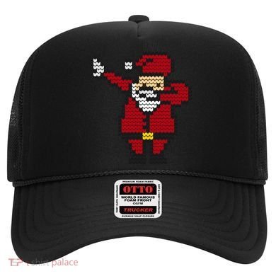 Funny Dabbing Santa Pixel Hat