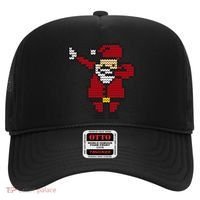 Funny Dabbing Santa Pixel Hat thumb 0
