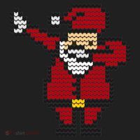 Funny Dabbing Santa Pixel Hat thumb 2