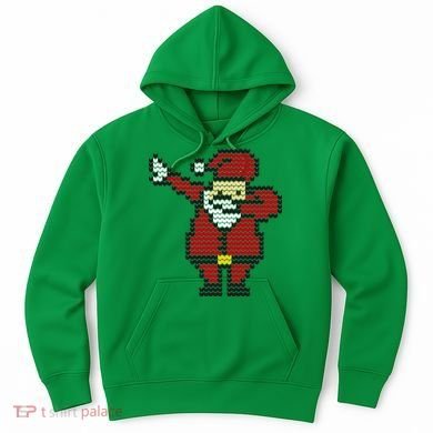 Funny Dabbing Santa Pixel Hoodie