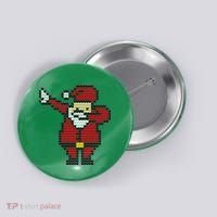 Funny Dabbing Santa Pixel Button thumb 0