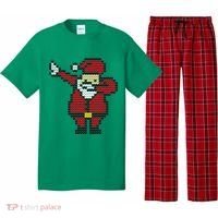 Funny Dabbing Santa Pixel Pajama Set thumb 0