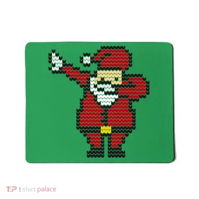 Funny Dabbing Santa Pixel Mousepad