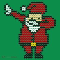 Funny Dabbing Santa Pixel Mousepad thumb 1