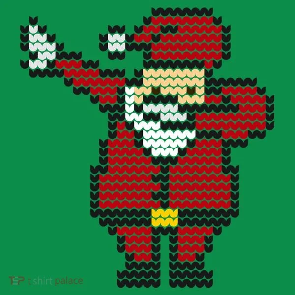 Funny Dabbing Santa Pixel Baby Bodysuit