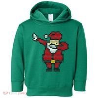 Funny Dabbing Santa Pixel Toddler Hoodie thumb 0