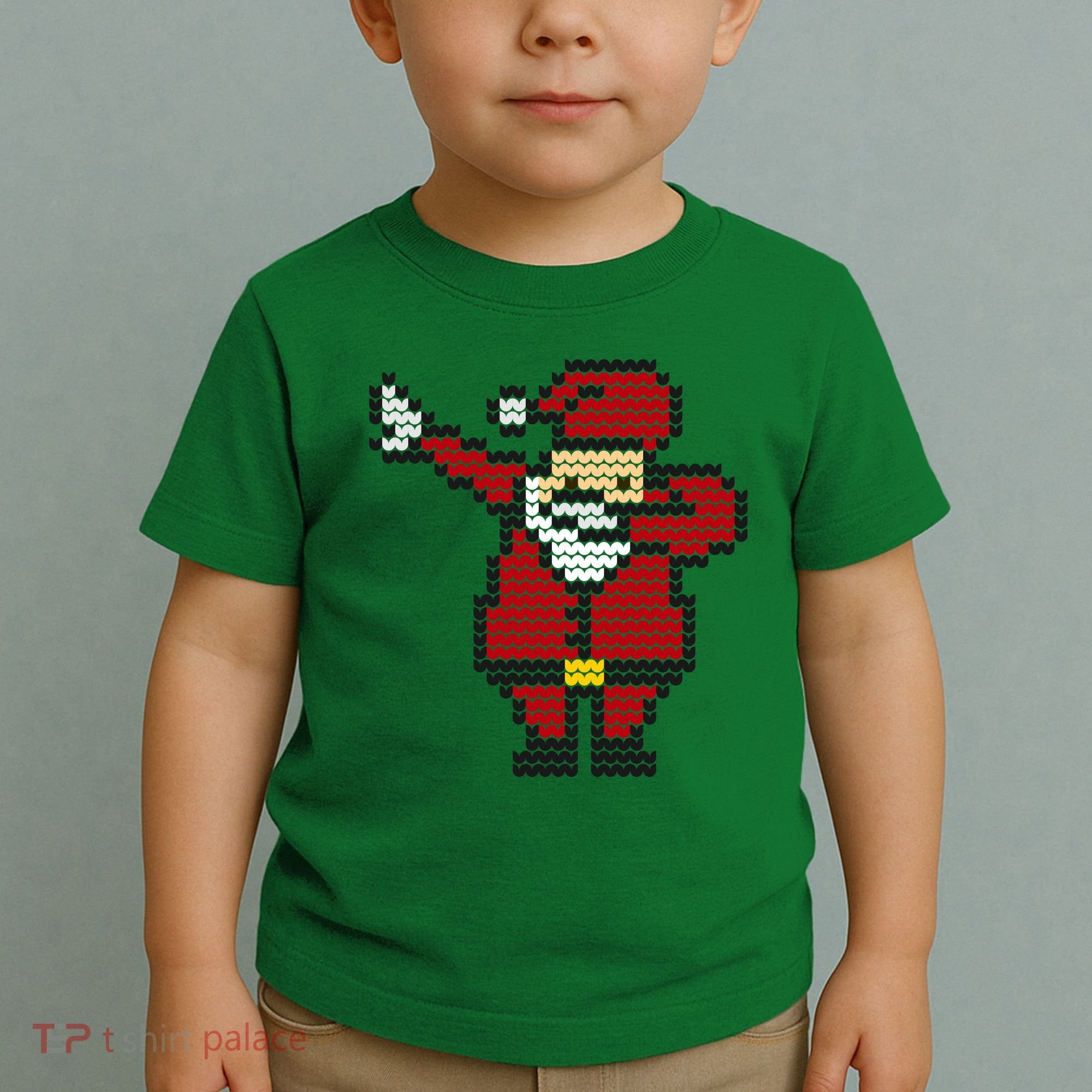 Funny Dabbing Santa Pixel Toddler T-Shirt