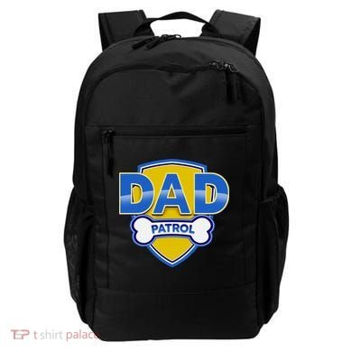 Funny Dad Patrol Dog Dad Backpack
