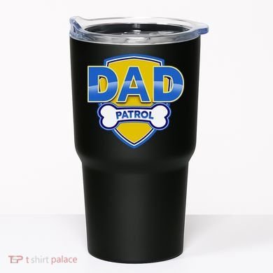 Funny Dad Patrol Dog Dad Tumbler