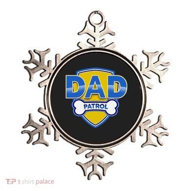Funny Dad Patrol Dog Dad Ornament