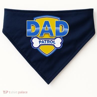 Funny Dad Patrol Dog Dad USA-Made Doggie Bandana