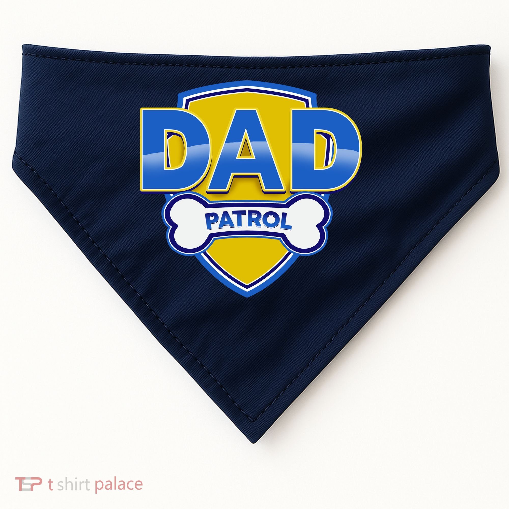 Funny Dad Patrol Dog Dad USA-Made Doggie Bandana