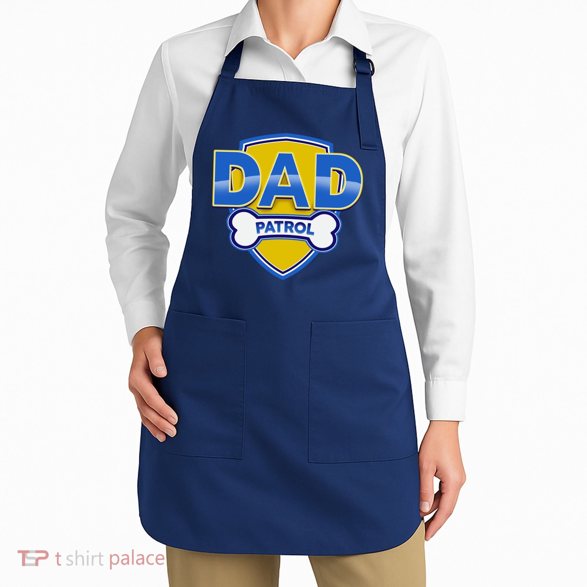 Funny Dad Patrol Dog Dad Apron