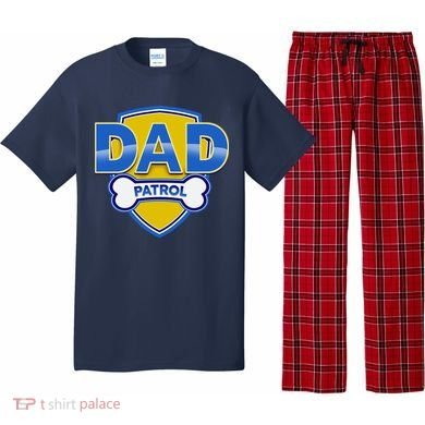 Funny Dad Patrol Dog Dad Pajama Set