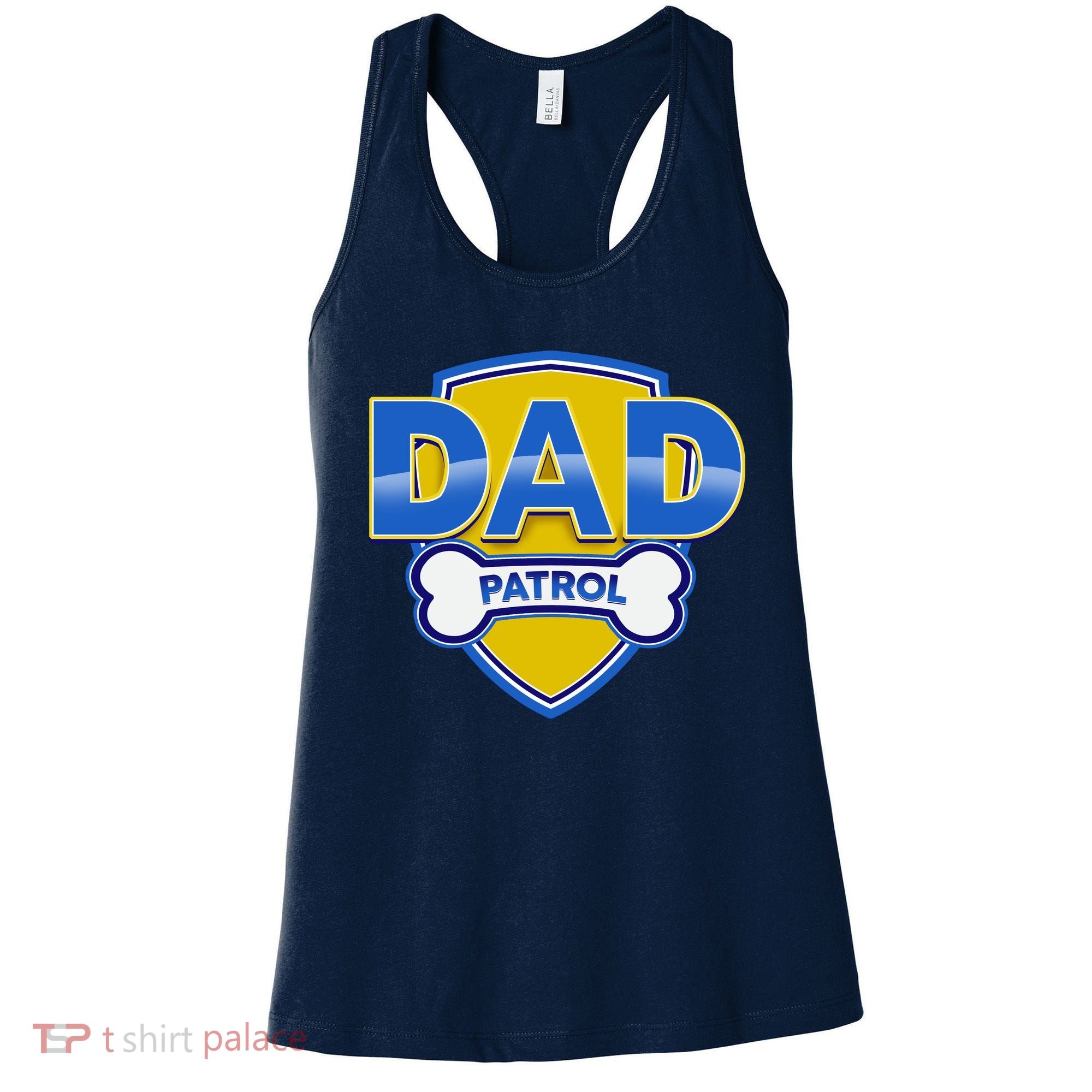 Funny Dad Patrol Dog Dad Women's Tank Top