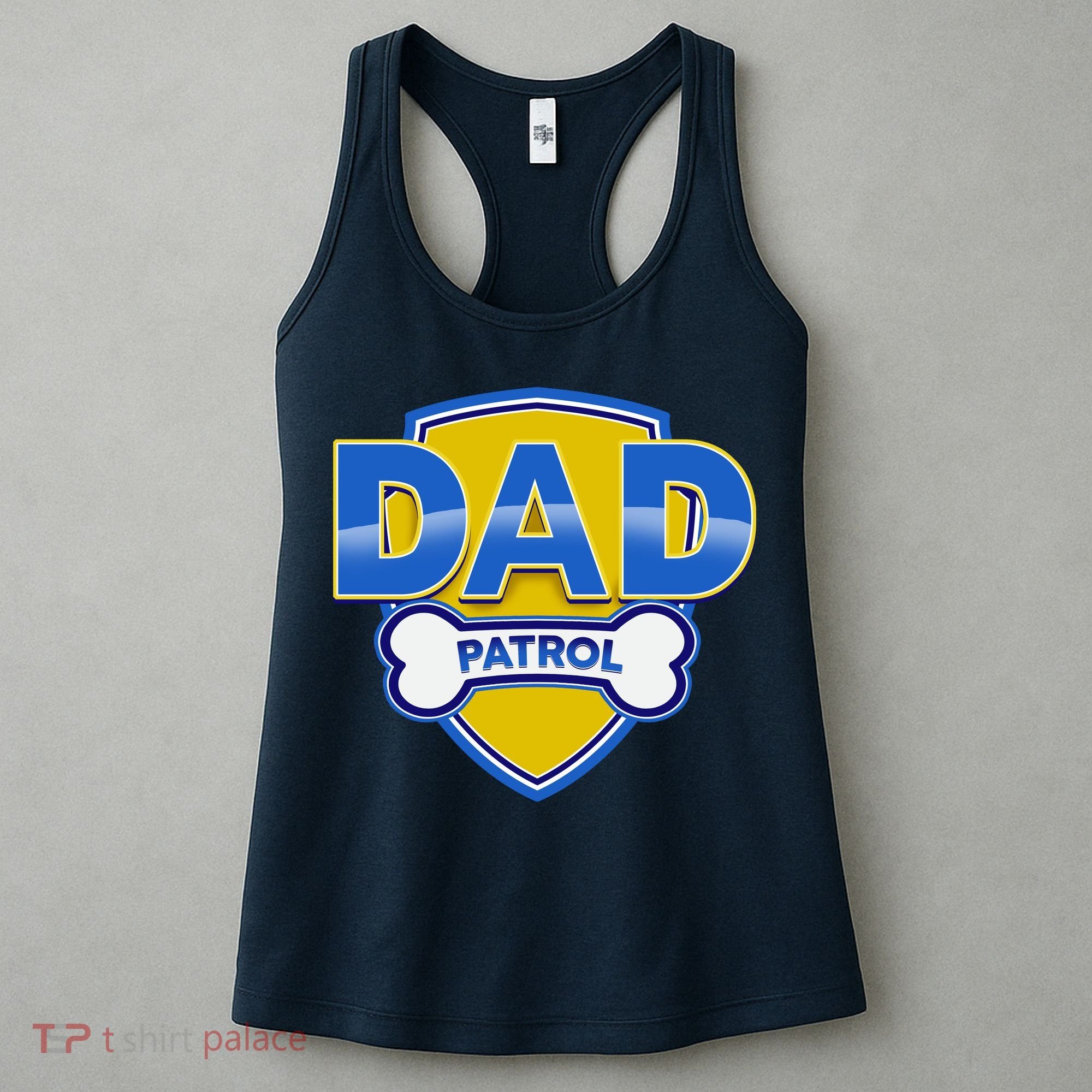 Funny Dad Patrol Dog Dad Women's Tank Top